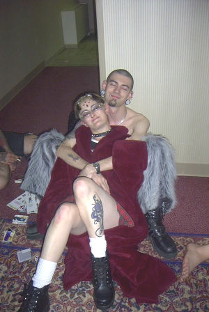 Me and  my playtoyJames Fooked off our arss's at Fantasm 2000