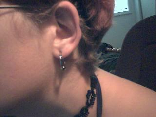 my 12 gauge ear peircing 1 of 2